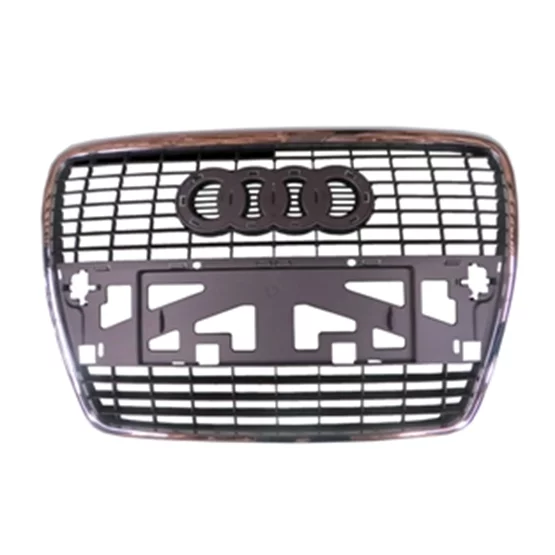 4F08536511QP Audi A6- 05/09  Ön Panjur Siyah (Nikelaj Kap