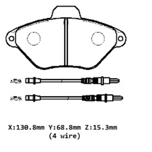 4252.93 Citroen Xantia- 93/98  Ön Fren Balatası (4 Kablol