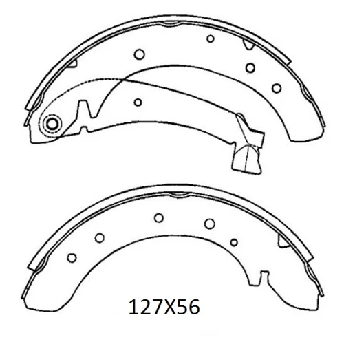 4241.H5 Fiat Ducato- 97/02  Arka Fren Pabucu 2,0/2,5/2,8 